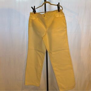 JM Collection White Straight‑Leg Jeans Size 18W Like New